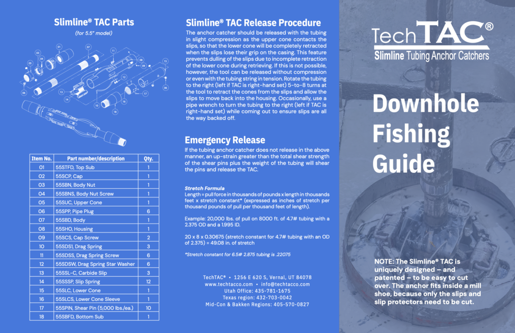 The outside of TechTAC's Downhole Fishing Guide