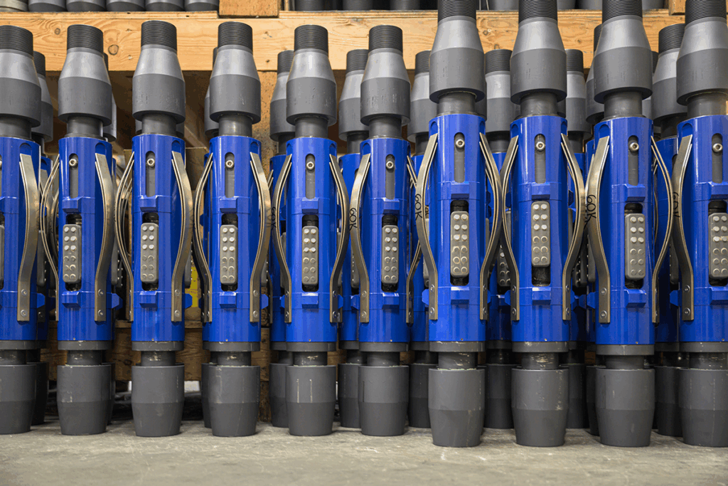 Rows of tubing anchor catchers