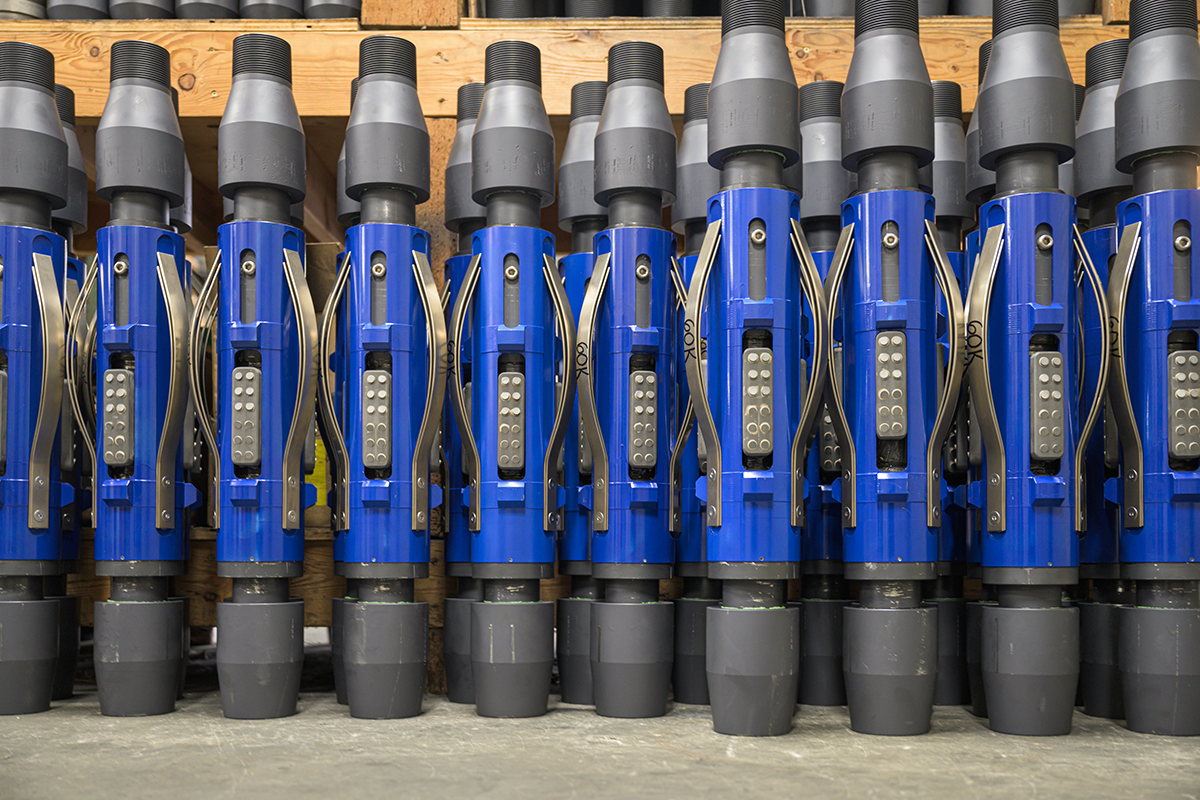 Rows of tubing anchor catchers