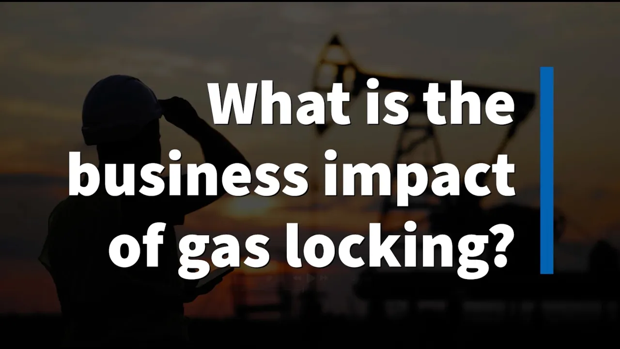 Title screen about gas locking in rod pumps